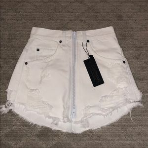 Carmar denim white skirt